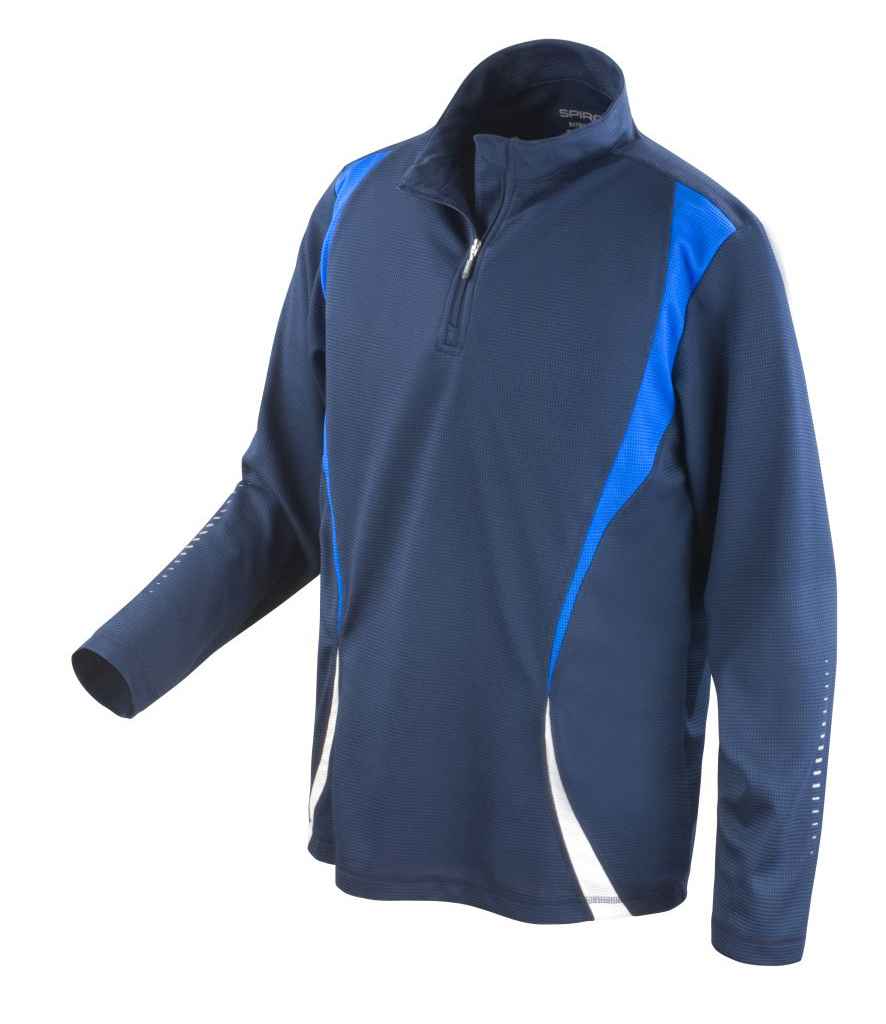Spiro Unisex Zip Neck Trial Training Top - PenCarrie